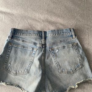 GAP High Waisted Distressed Jean Shorts